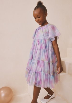 Next, REGULAR FIT - RAINBOW TIERED - Vestido de cóctel - lilac purple
