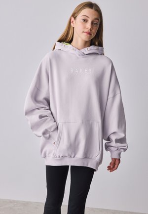 Baker by Ted Baker REGULAR FIT - BACK PRINT - Džemperis ar kapuci - lilac white