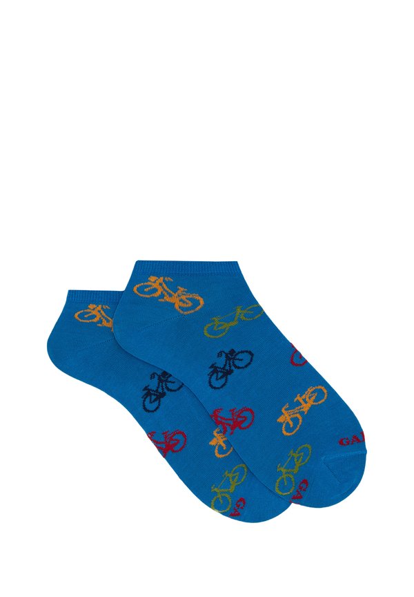 ANKLE BICYCLES PATTERNED - Socken - azzurro