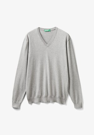 United Colors of Benetton V-NECK - Jersey de punto - grey