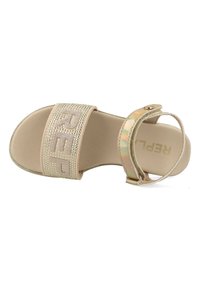 Replay Sandalen met plateauzool - gold coloured