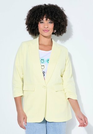 LONG-SLEEVE OPEN FRONT LAPEL COLLAR - Kurzmantel - sorbet yellow