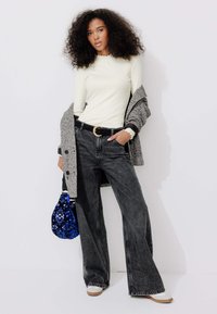 Promod COL MONTANT - T-shirt à manches longues - ecru