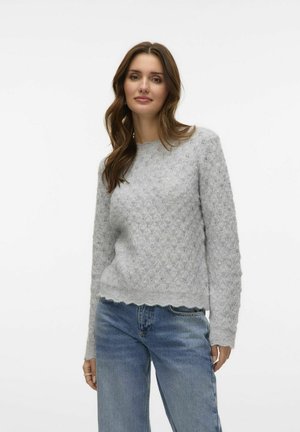 VMPURDIE - Pullover - light grey melange