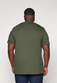 Jack & Jones JJALVIS TEE CREW NECK 3 PACK - Potiskana majica - kombu green/navy blazer/black