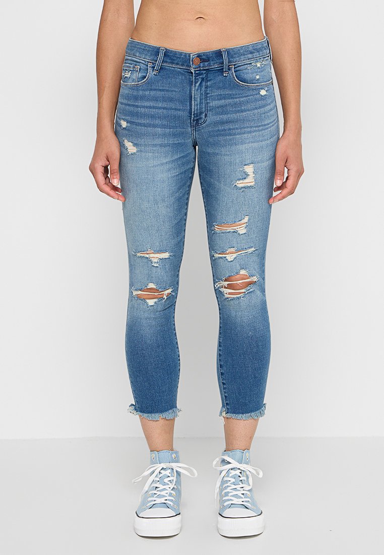 Abercrombie & Fitch Jeans Skinny Fit blauw Abercrombie & Fitch Jeans Skinny Fit blauw