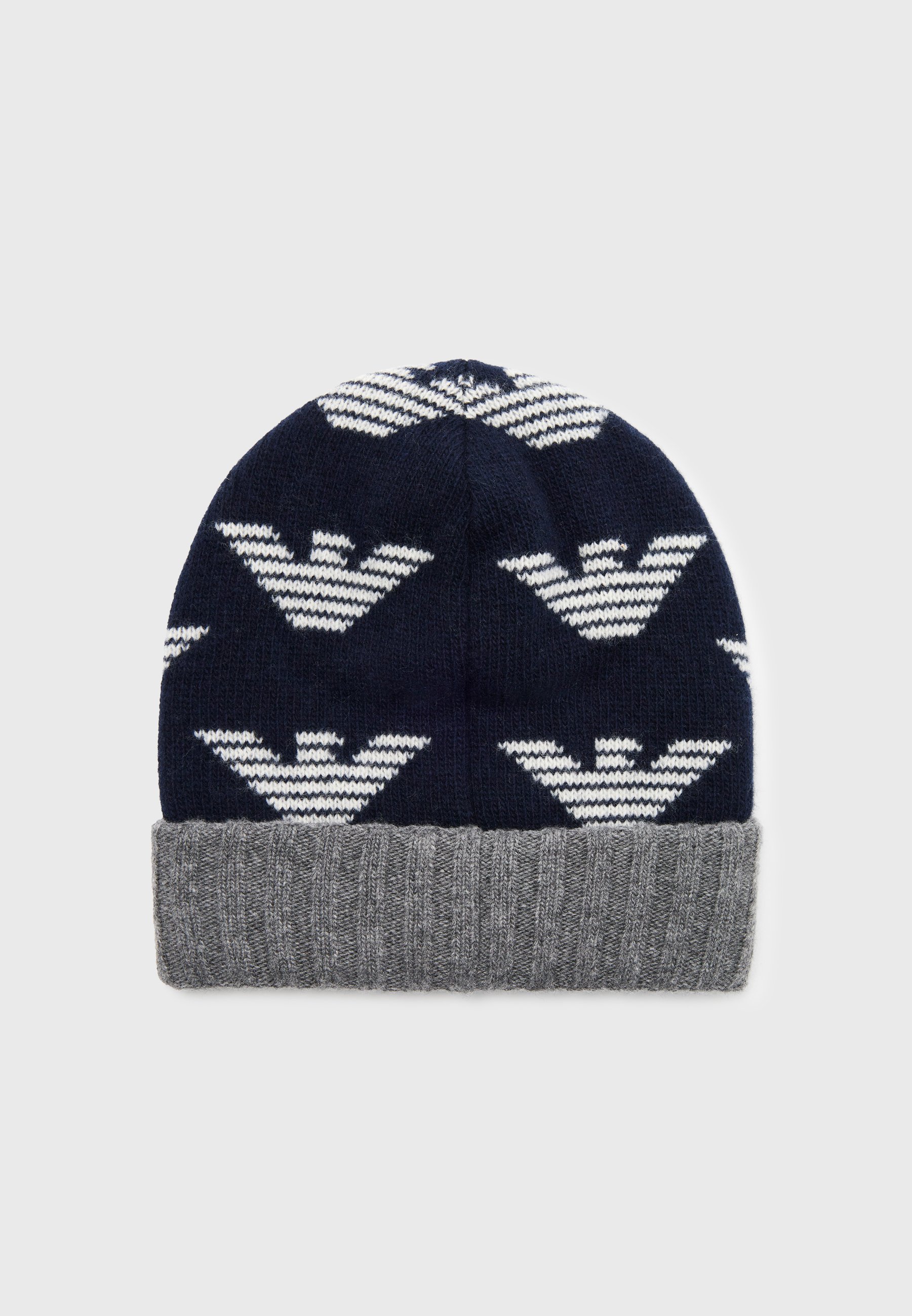 Emporio Armani Beanie - dark blue/grey 