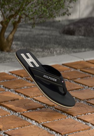 T-bar sandals - black