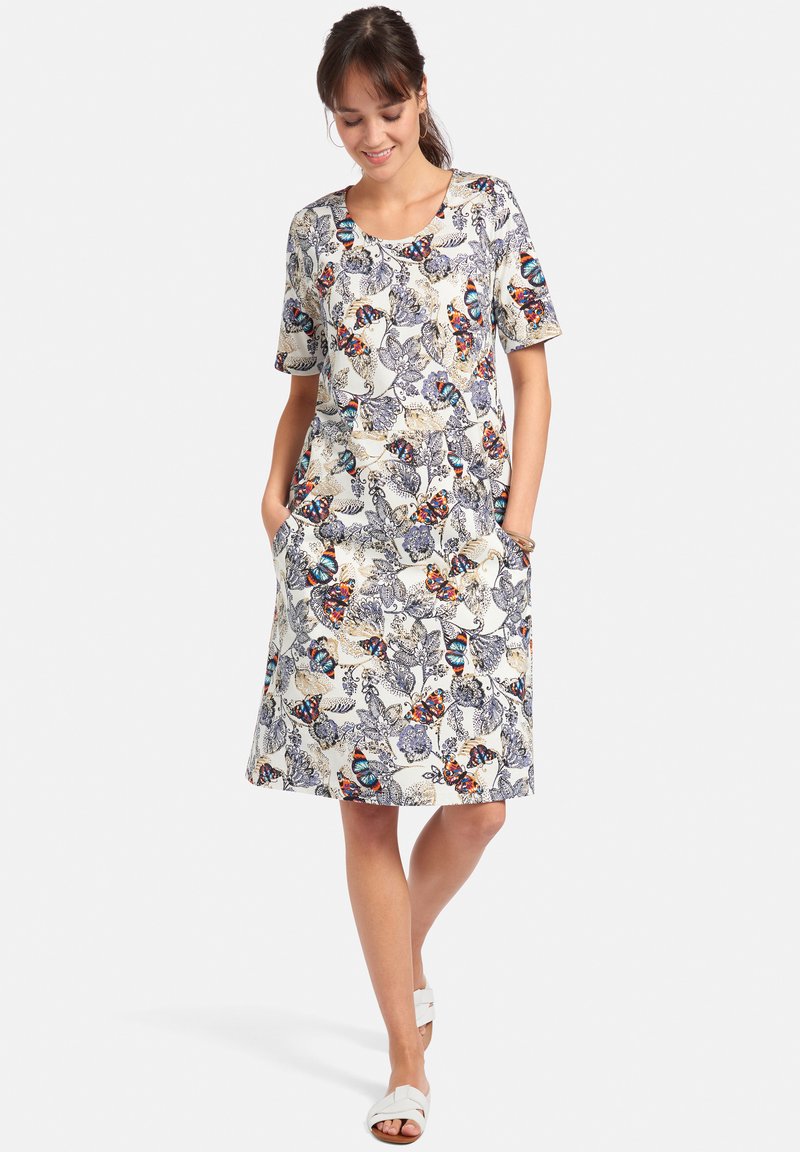 Damen Freizeitkleider | Green Cotton Freizeitkleid ecru/multicolor/mehrfarbig - HD47449 Damen Freizeitkleider | Green Cotton Freizeitkleid ecru/multicolor/mehrfarbig - HD47449