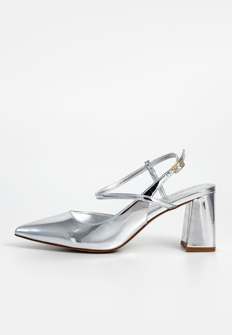 ALDO Hoge hakken zilverkleurig