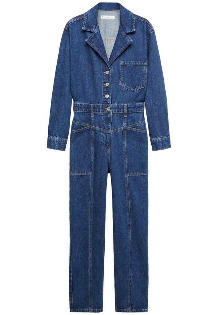 Mango Jumpsuit donkerblauw