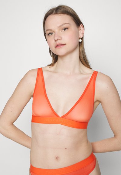 Polo Ralph Lauren UNLINED PLUNGE BRA - Trīsstūrveida krūšturis - vermillion