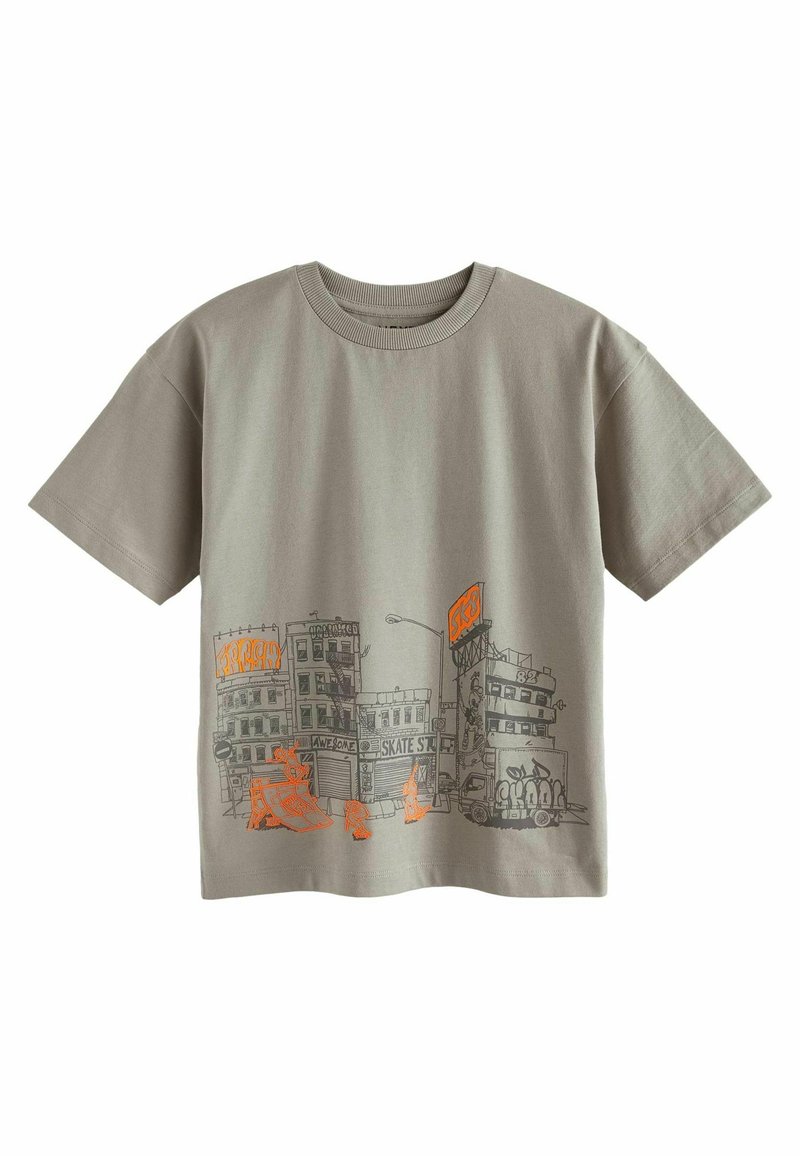 Next RELAXED FIT SHORT SLEEVE GRAPHIC STANDARD - T-shirt con stampa - cement skate