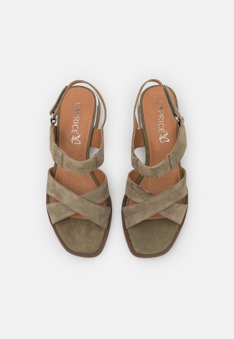 Caprice Sandals Cactus Olive Zalando Ie