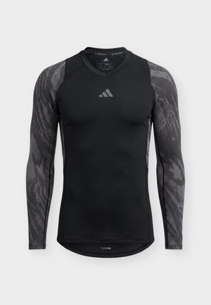 adidas Performance, TECHFIT LONGSLEEVE - Pikkade varrukatega topp - black/onix
