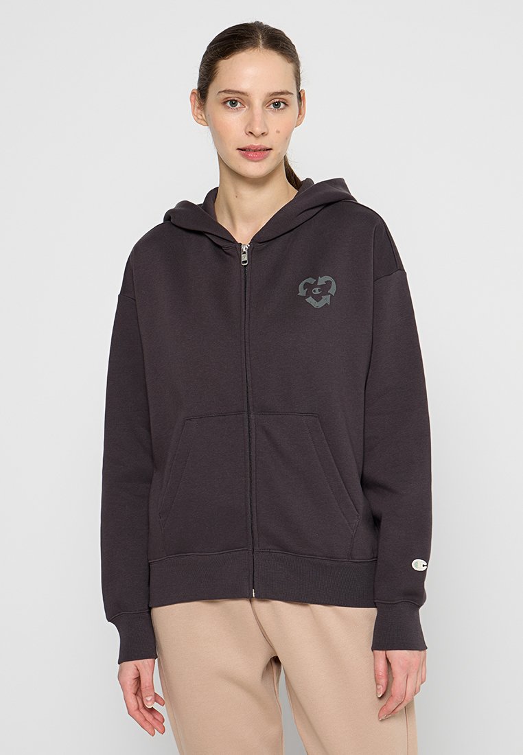 Champion Sweater met rits donkerbruin Champion Sweater met rits donkerbruin