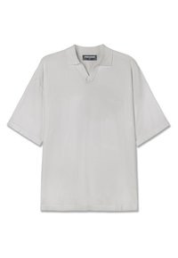 CASAN FINE KNIT POLO SHIRT - Πόλο - pure grey