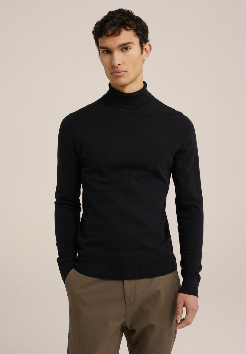 WE Fashion - THE MERINO - Jumper - black, Enlarge