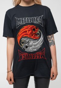 Paradiso Clothing METALLICA YIN YANG UNISEX - Print T-shirt - black