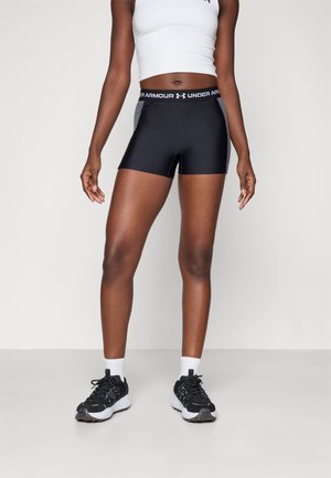 HEATGEAR RIB SHORTY - Leggings - black/castlerock/white