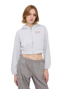 Terranova Felpa con zip - grigio chiaro melange