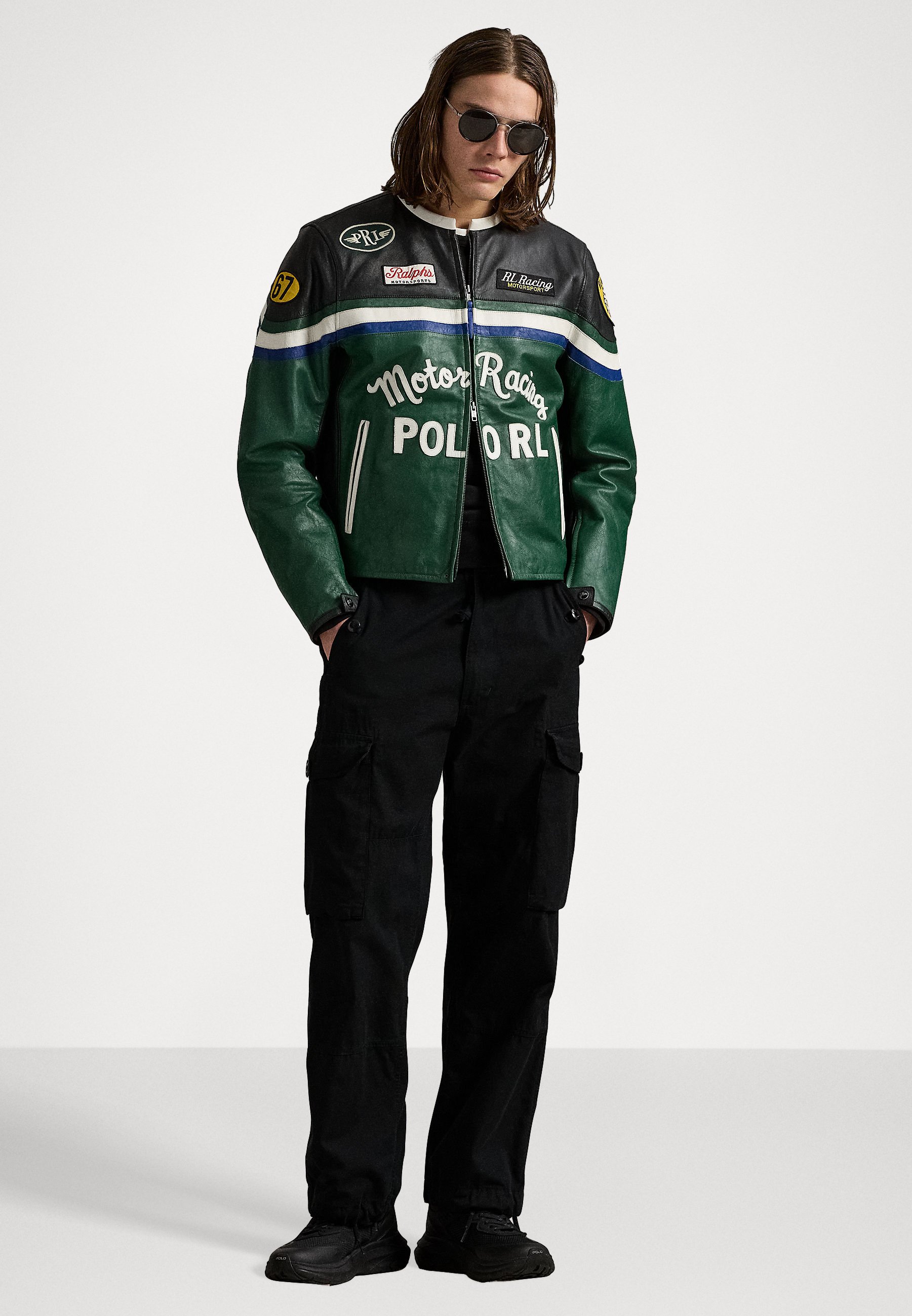 ジャケット・アウター Polo Ralph Lauren green Leather Jacket Vintage polo ralph lauren green leather jacket