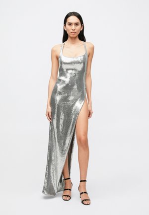 SEQUINS DRESS - Rochie maxi - silver-coloured