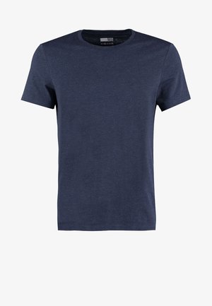 Basic T-shirt - dark blue melange