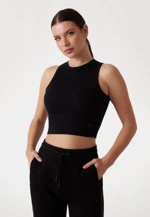 CROPPED TANK - Top - nero