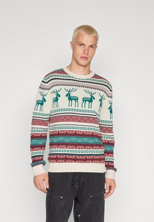 Jack & Jones JORSNOWBALL CREW NECK - Strickpullover - moonbeam