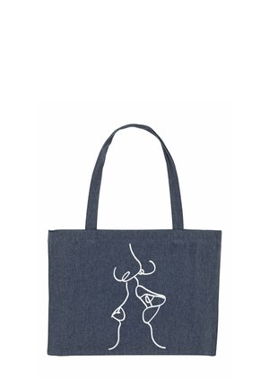 KISS PRINT - Shopping Bag - blue