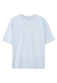 COLNE LOGO TEE - T-shirt print - washed dream blue/white