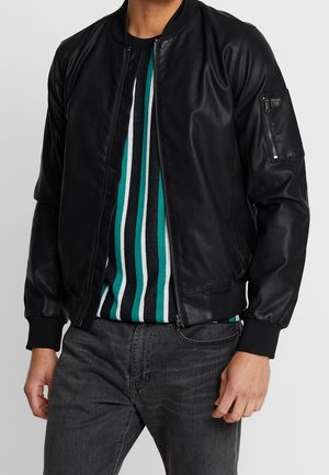 Kunstlederjacke - black