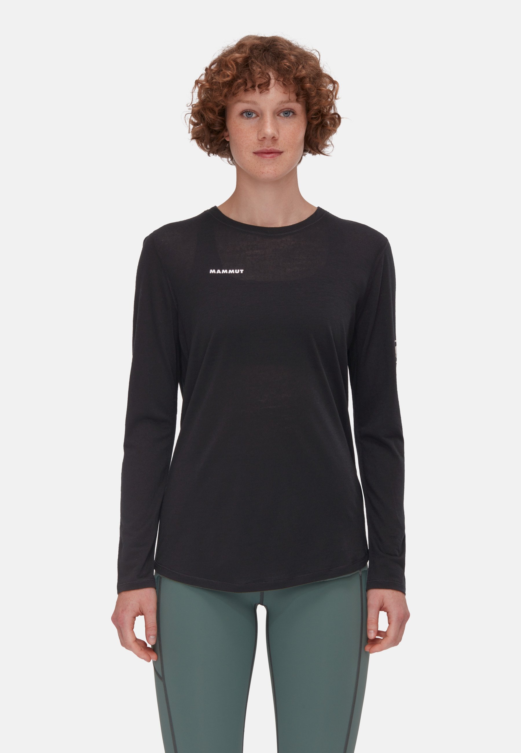 T-shirt Manches Longues Femme Mammut Trovat - Coton Bio Et Polyester, Pour Randonnée Ou Loisirs D'hiver - 2