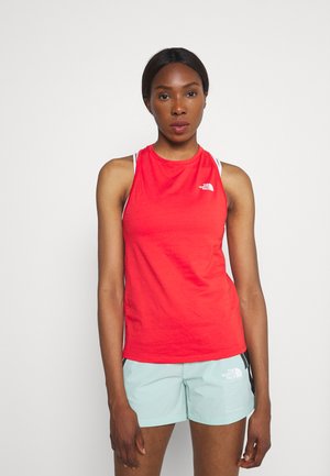 LEFT CHEST LOGO TANK - Top - horizon red