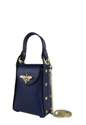 DrachenLeder Umhängetasche - blau