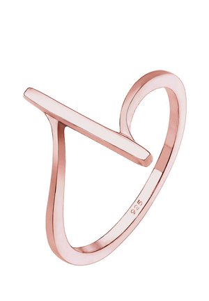 Elli GEO BASIC MINIMALISTIC - Ring - rose gold-coloured