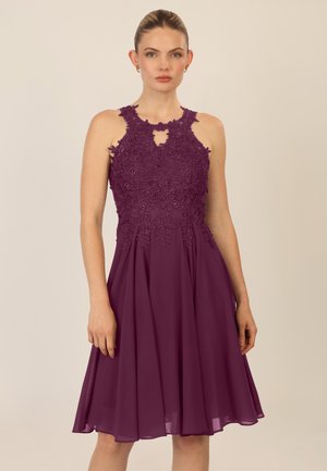EMBROIDERED  - Juhlamekko - dunkel lila