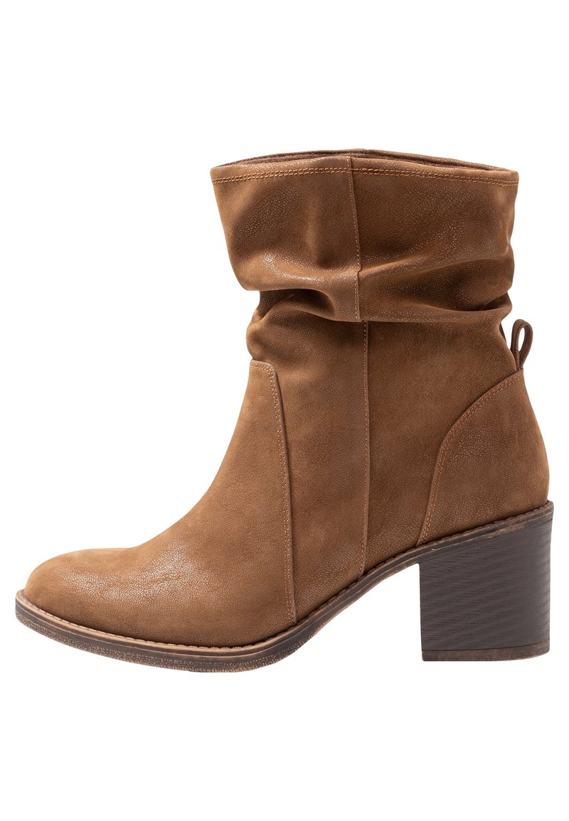 Zalando Bullboxer Cognac Boots Leather Bullboxer Wildleder Selected Femme  WILDLEDER Ankle Boots