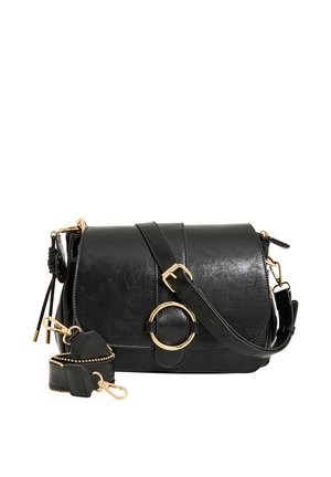 Grain de Malice, SAC BESACE À RABAT - Bandolera - noir