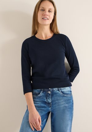 IN UNIFARBE - Langarmshirt - blau
