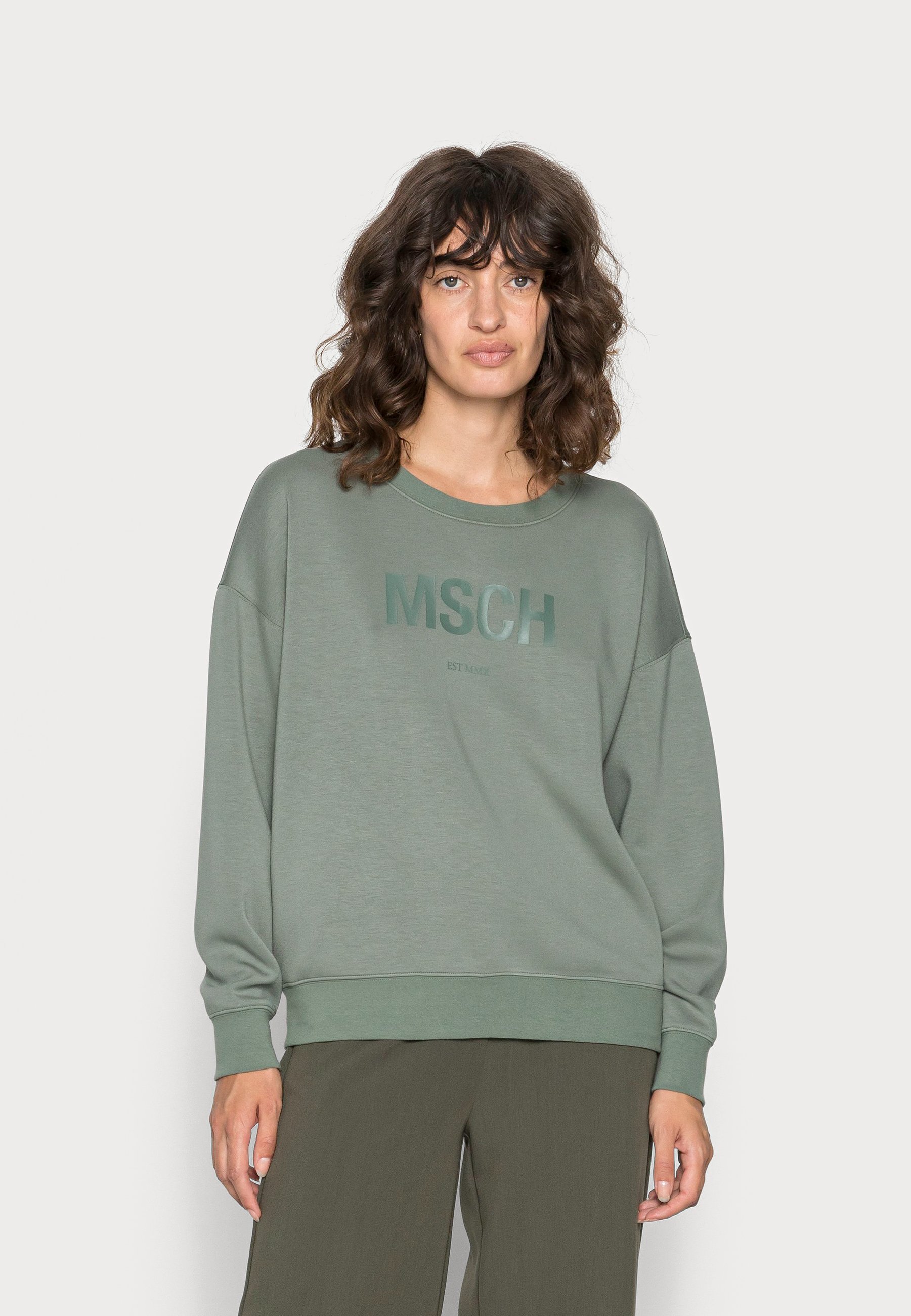 Moss Copenhagen IMA - Sweater - green/donkergroen - Zalando.nl