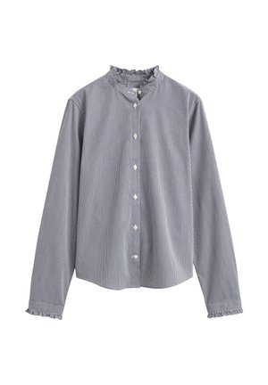 GANT, REG CLASSIC POPLIN FRILL BLOUSE - Πουκαμίσα με κουμπιά - classic blue