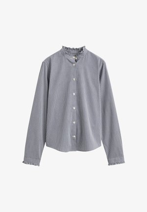 GANT, REG CLASSIC POPLIN FRILL BLOUSE - Πουκαμίσα με κουμπιά - classic blue