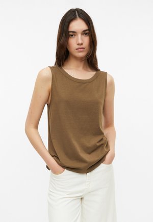 s.Oliver T-SHIRT - Top - dunkelbraun