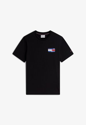 Tommy Hilfiger, BRAND LOVE BACK FLAG GRAPHIC TEE - T-shirts print - black