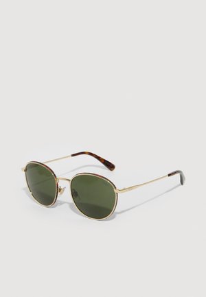 UNISEX - Lunettes de soleil - gold-coloured/bottle green