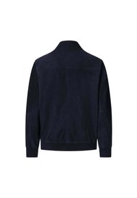 Hackett London Kožnata jakna - midnight blue