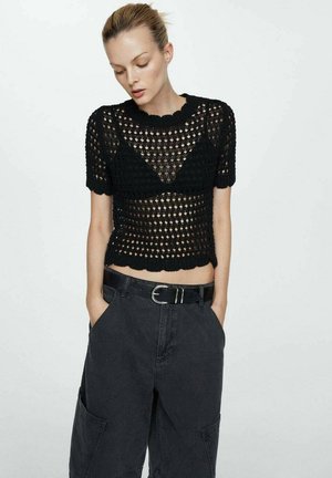 Mango THAI - T-shirt basic - nero