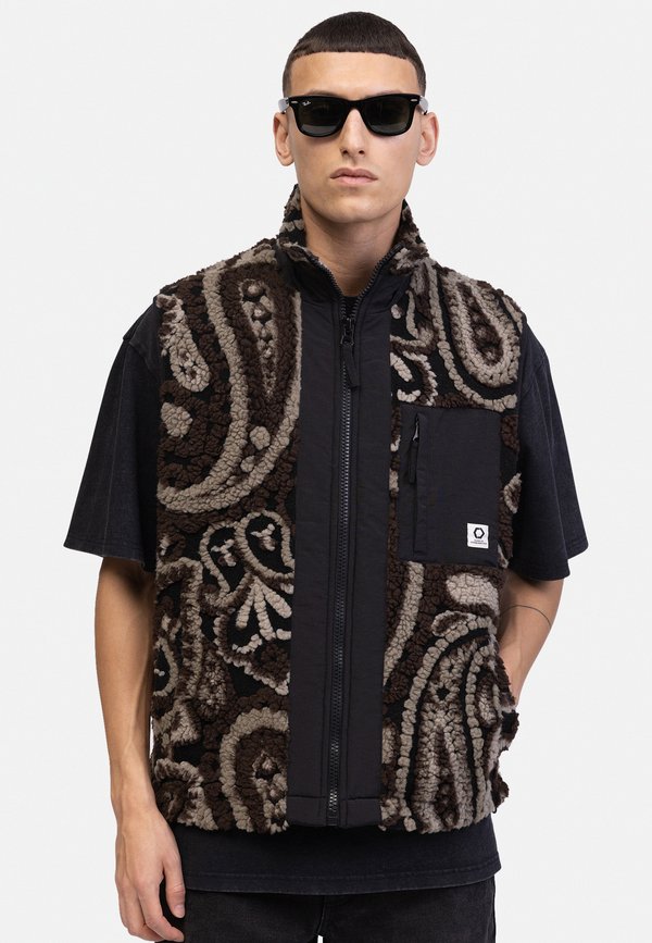 WAISTCOAT BOXY FIT - Waistcoat - demitasse